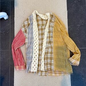 Multicolor Patchwork Plaid Shirt